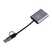 CFexpress Type A Card Reader USB3.2 Gen2 10Gbps 2-in-1 USB C & USB A CFe Card Reader with Slot for CFexpress Type A