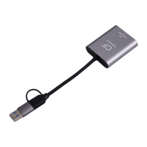 CFexpress Type A Card Reader USB3.2 Gen2 10Gbps 2-in-1 USB C & USB A CFe Card Reader with  Slot for CFexpress Type A