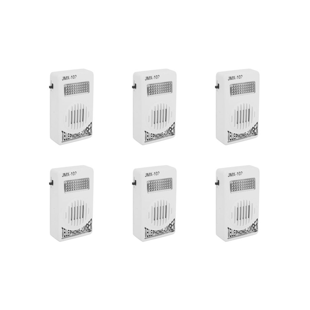 6X Rj11 Adapter Louder Telephone Ring Flash Amplifier Ringer For Landline Telephone 6033997785586