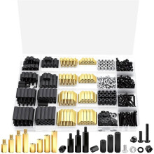 640PCS M3 Brass and Nylon Motherboard Standoffs Kit, Male Female Hex Spacer Standoff Screws Nuts Suitable