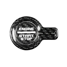 Rear Carbon Fiber Engine Start Button Cover Trim for Bronco 2021-2025 Car Interior Accessories
