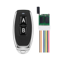 2-Kanałowy Bezprzewodowy Przekaźnik DC3.7V-12V, Oświetlenie LED, Miniaturowy Zdalnego Sterowania RC, Sterowanie Dostępem, 433 MHz