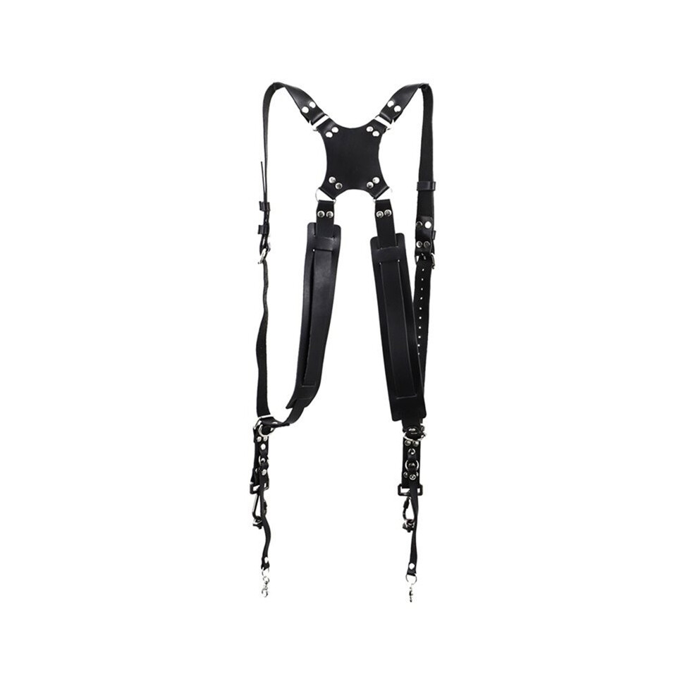 Double Shoulder Camera Strap Adjustable Leather Camera Shoulder Belt Portable Shoulder Harness Outdoor Photography Tools 6034004549030