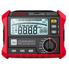 HABOTEST Testeur de Résistance Numérique LCD pour Disjoncteur Différentiel/Boucle 0-100 GΩ CC 1000 V CA 750 V, Testeur de Fuite de Courant HT5203