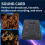 V300 Pro Sound Card -Compatible Audio Interface Mixer DJ Digital Effect Noise Reduction Console USB Record 6