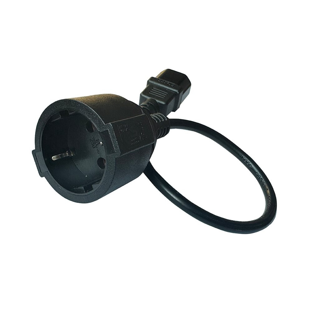 Pdu Ups Cable Iec C14 To Euro Schuko Socket Power Extend Cable 30Cm Schuko Cee7/4 Power Extension Cord Power Cord 4711637466652