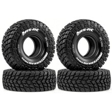 1.9" RC Crawler Tyres Non-Slip Mud Sligers Tires Heavy Duty Rubber Tires for 1/10 RC Crawler TRX4 TRX6 Gen8 RS565