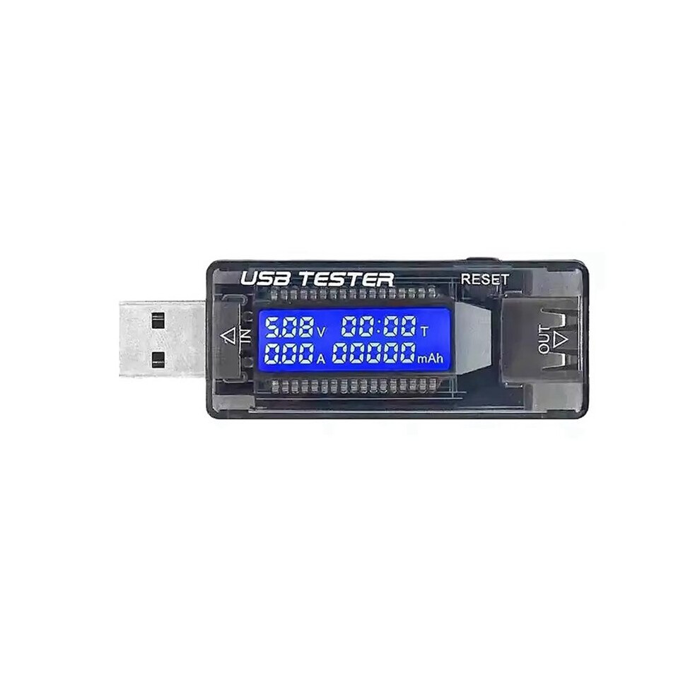 Kws-V21 Usb Tester Qc2.0 4-30V Digital Voltmeter Ammeter Power Capacity Monitor Battery Capacity Tester Black 4713037911275