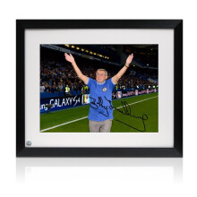 Bobby Tambling Signed Chelsea Photo: The Bridge. Framed