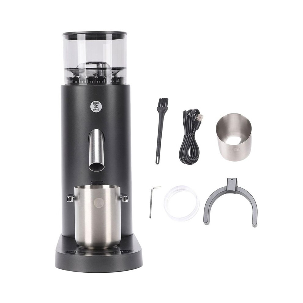Burr Coffee Grinder, Electric Single Dose Coffee Grinder, With 60 Grind Settings For Espresso Drip French Press Black 4714192655462