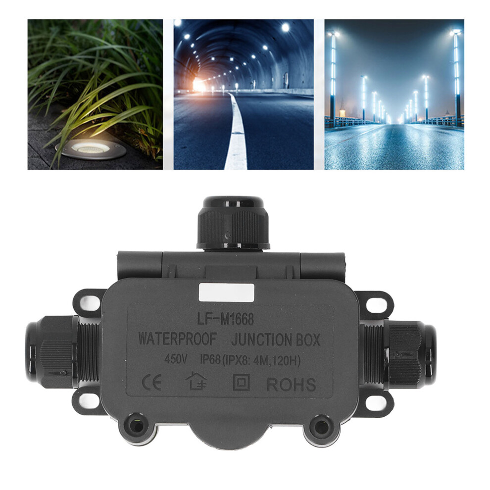 3-Way Waterproof Junction Box 450V