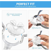CPAP Replacement Kit for CPAP Users, M Size Nasal Pillow Cushion Kit for Airfit P10