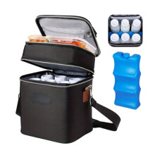 Sac Isotherme pour Biberons avec Bloc Réfrigérant, Pouvant Contenir 6 Biberons Jusqu'à 265 Ml (9 Oz), Imperméable