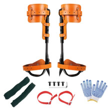 Set Klimuitrusting voor in de Boom, Set Klimspikes, Verstelbare Sporen van Koolstofstaal met Leren Kussentjes, Draagvermogen 100 Kg
