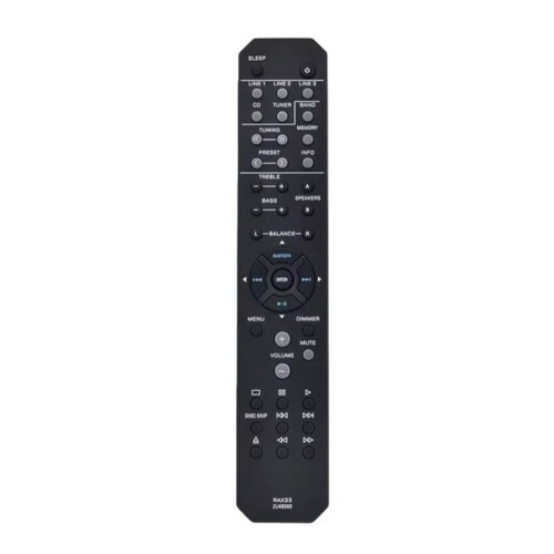 Audio Receiver Remote Control for  RAX33 ZU49260 R-S202 RS202BL Replacement Home Audio System Controller