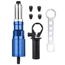 Adaptateur pour Pistolet à Riveter Électrique 2,4-3,2-4,0-4,8 mm - Outils de Rivetage - Machine à Riveter Domestique pour Perceuses Électriques
