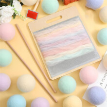 4 Pcs Wool Blending Board Carding Brush Set, Wool Hand Carders, Wooden Carding Brush, Felted Carder for DIY Projects