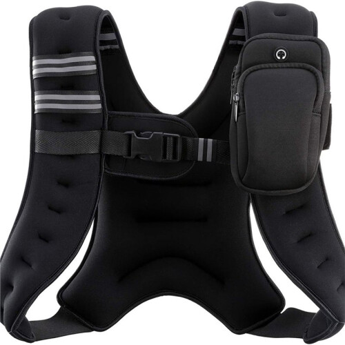 4LB Weighted Vest for Enhanced Workout Performance, Reflective Stripe for Workout, Strength Training, Running 1