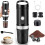 Macchina da caffè portatile 12V 100ml per capsule e caffè macinato, nera, compatta, ideale per i viaggi. 1