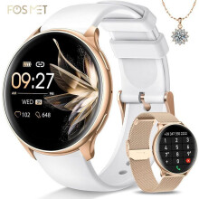 Smartwatch da donna con chiamate Bluetooth, display da 1,32 pollici, oltre 120 modalità sportive, SpO2, impermeabile, monitoraggio del sonno