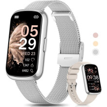 Smartwatch da donna con display da 1,47 pollici, activity tracker, 24 modalità sportive, monitoraggio del sonno, misurazione SpO2, contapass