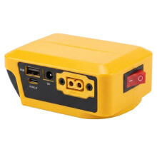 Adaptador para Batería de Iones de Litio para de 18/20 V, Pantalla Digital de Voltaje, Convertidor de Potencia Bidireccional XT60 USB de