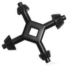 Clé à Mandrin 4 en 1, Tailles 1/4", 3/8" et 1/2", Compatible avec les Mandrins de Perceuses à Colonne et de Perceuses Électriques.