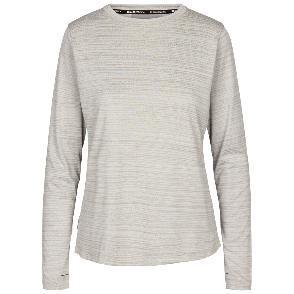 Trespass (16, Platinum Marl) Womens Long Sleeve Workout Top Nettil