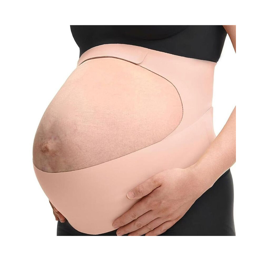 Skin Color Pregnancy Belly Band, Cozy Support Maternity Belly Band, Invisible Pregnancy Belt for Back, Abdomen Waist L
