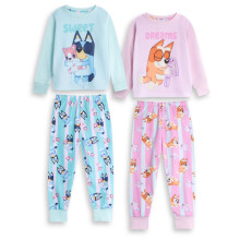 (5-6 Years) Bluey Long Sleeve Long Leg Pyjama Set (Girls Multicoloured)