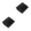 60Pcs Universal Black PVC Clips for Double Rod Privacy Screen Panels 3