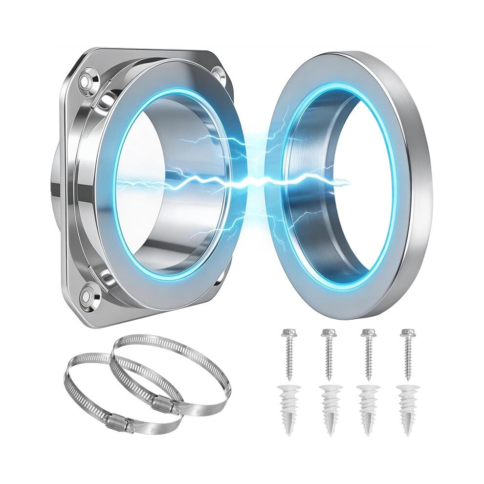 Magnetic Dryer Vent Connector Dv180 With Airtight Seal, Quick Connect & Disconnect, Includes 2 Clamps 4712791055751
