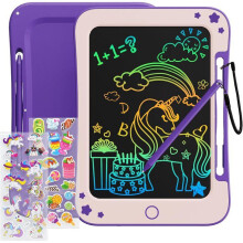 Detský LCD písací tablet 8,5 palcový magický kresliaci stôl, vzdelávací fialový pre chlapcov a dievčatá vo veku 3 až 7 rokov