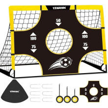 Detská futbalová bránka 3 v 1, vonkajšia futbalová bránka s prenosnou taškou, 120 x 90 x 120 cm, 4 kolíky do zeme