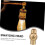 Brass M10 Universal Joint for Table and Wall Lamps - Dual Internal Teeth 2