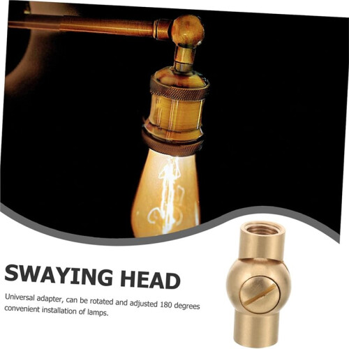 Brass M10 Universal Joint for Table and Wall Lamps - Dual Internal Teeth 1