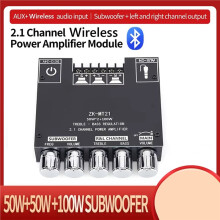 Placa Amplificadora de Subwoofer ZK-MT21 Channel 5.0 CS8673E 2.1, Potência de 50W X 2 + 100W, Estéreo, 2 Unidades