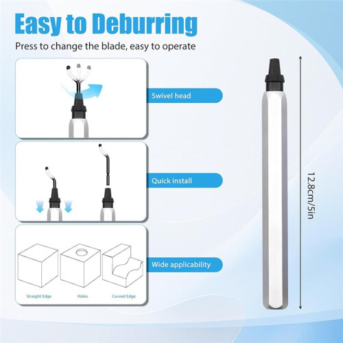13pcs Deburring Tool with HSS Blades, Deburring Tool 3D Printing with Micro Cutter Tweezers Deburrin Tool Set for Resin 2