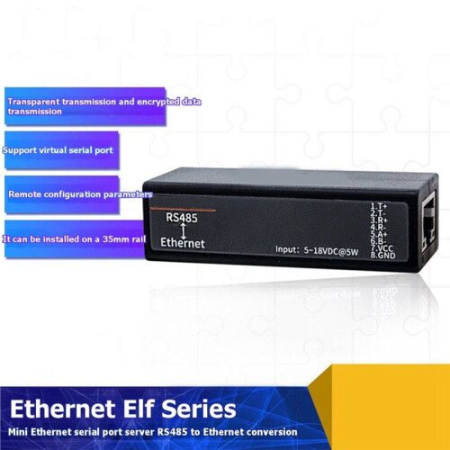 Convertitore da Porta Seriale RS485 A Ethernet per Server IoT EE11A EE11 Modbus per Rete TCP/IP 2
