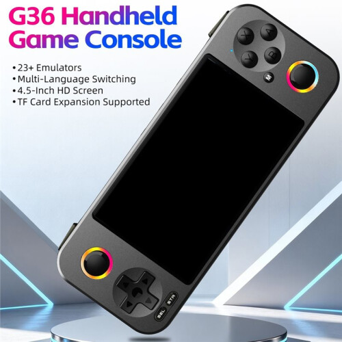 G36 Landscape-Style Open-Source Handheld Game Console Dual Joysticks Double-Player Retro Arcade Handheld Game Console 1