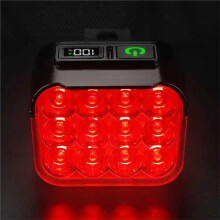 Feu Arrière et Feu Avant de Vélo, Lampe LED Étanche, Rechargeable par USB, pour VTT et Vélo de Route, Pièces Détachées pour Vélo