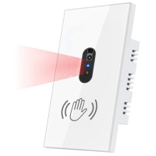1 Stück Wandlichtschalter mit Infrarot-IR-Sensor, Kein Touchscreen Erforderlich, Elektrische Ein-/Ausschaltung, US-Stecker