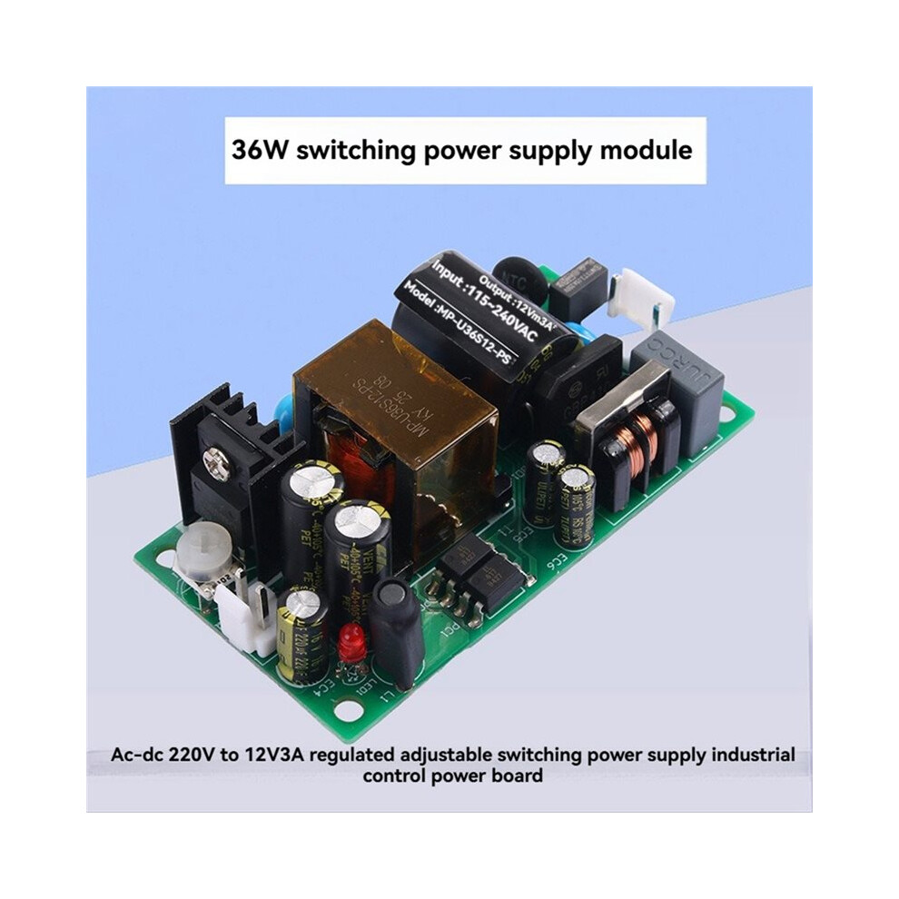 Ac- To Power Board Power Supply Board 220V To 12V 3A Power Module Ac85-264V 36W Voltage Regulator 4711114155239
