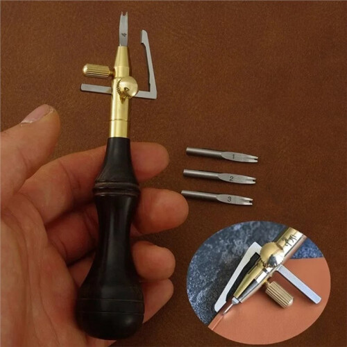 Adjustable Leather Marking/Grooving Tool - DIY Leathercraft Cutting and Sewing 1