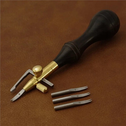 Adjustable Leather Marking/Grooving Tool - DIY Leathercraft Cutting and Sewing 2
