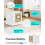 12 Pack E25 E28 Dust Bags Compatible for  Omni Robot Vacuum E25 E28, 4 Layer Filtration System 3