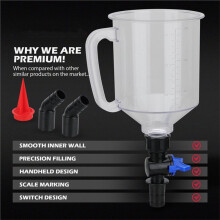 18 Pack No Spill Engine Oil Funnel Kit,1.5L Automotive Oil Funnel Set,2 Magnetic Adapter Organizer Boards 12 Adapters