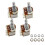 2Pcs Ohm Push Pull Potentionmeter Brass Metric Split Standard Shaft Volume Tone  Electric Guitar B500K 3