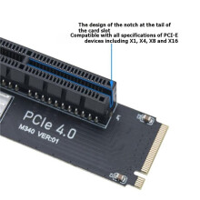 M.2 NVME to PCIE X1 X4 X16 Converter Adapter PCIe 4.0 X4 to M.2 M-Key Expansion Card Supports 2260 2280 with  Cable