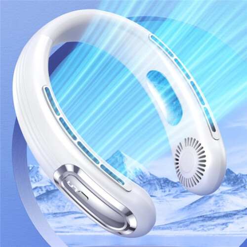 Ventilatore Portatile USB da 5 W Senza Pale con Display A LED e 5 Velocità. 2